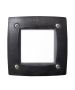 InLight Πλαφονιέρα οροφής LED 50W 3CCT by switch on base από μαύρο μέταλλο και ακρυλικό D:80cm 42035-A-Black