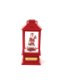 "PLASTIC SNOWY MUSIC SANTA LANTERN", 2 MINI LED ΛΑΜΠΑΚ. WW, ΜΠΑΤ. (3ΑAΑ),IP20, 10Χ10Χ20CM ACA X0721106B