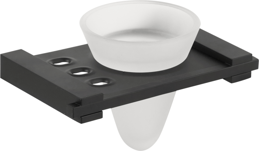 Ποτηροθήκη Γυαλί Μαύρο Bronze Art San Remo 20M3-MM