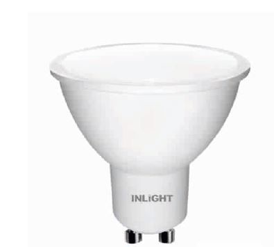 Λαμπτήρας Led Dimmable GU10 6W Day White 4000K 100° Inlight 7106092DIM