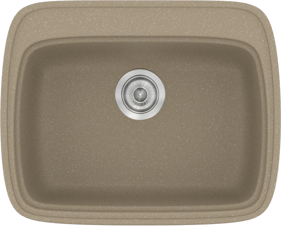Sanitec Νεροχύτης 313 Classic 58×50 313-42-Granite-Taupe