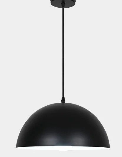 SE21-BL-40 CAMPANA PENDANT BLACK E27 40x100cm IP20 220V 2 YEARS WARRANTY E2 HOMELIGHTING 77-50663