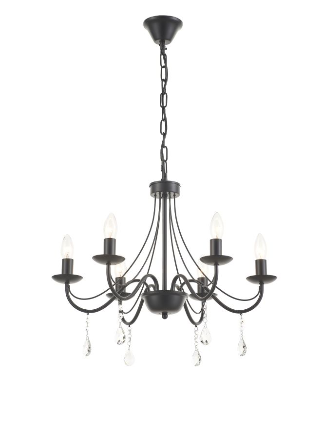 PDC 2188-6 ΒΚ 6/Φ ΟΛΛΑΝΔΕΖΑ ΜΑΥΡΗ ΜΕ  ΚΡΥΣΤΑΛΛΑ 6ΧΕ14 ARlight 0104599