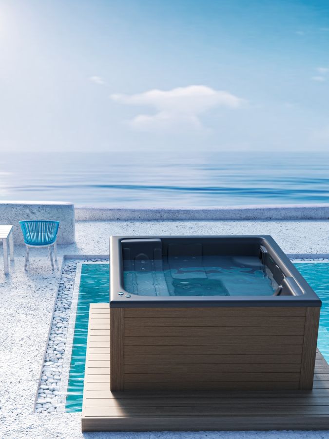Sanitec SPA Riviera 4656-arlineteak-anthracite-matte