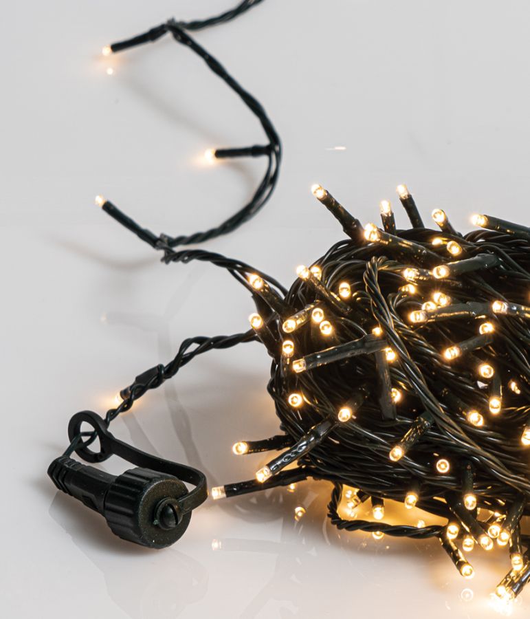 500Led Λαμπάκια All Flasher Με Επέκταση Και Μετασχηματιστή Ip44 ,Πράσινο Καλώδιο/Θερμό Λαμπάκι ,(5cm Απόσταση) 25 Μέτρα (Kelvin: 2.500 - 3.000) Lianos 72110