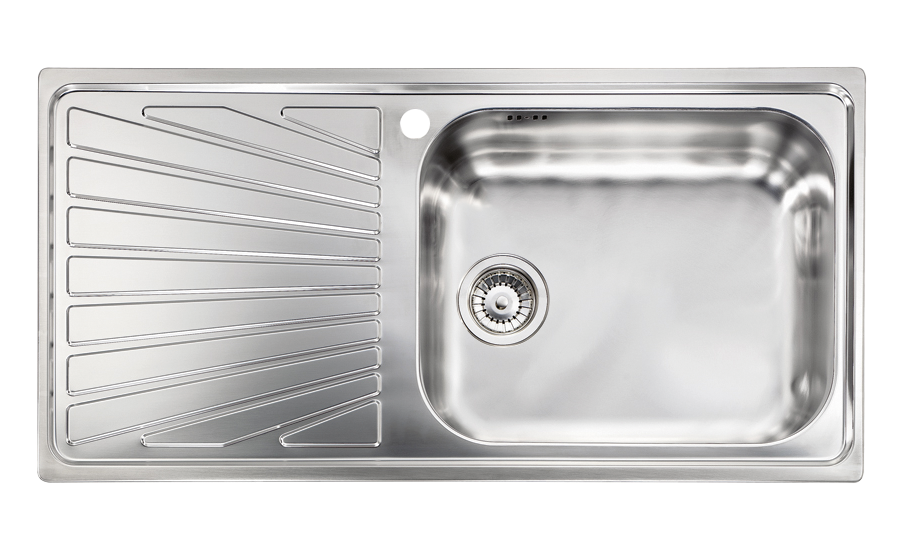 Sanitec Νεροχύτης Ανοξείδωτος 100×50 11446 Cometa Σατινέ 11446-dexes