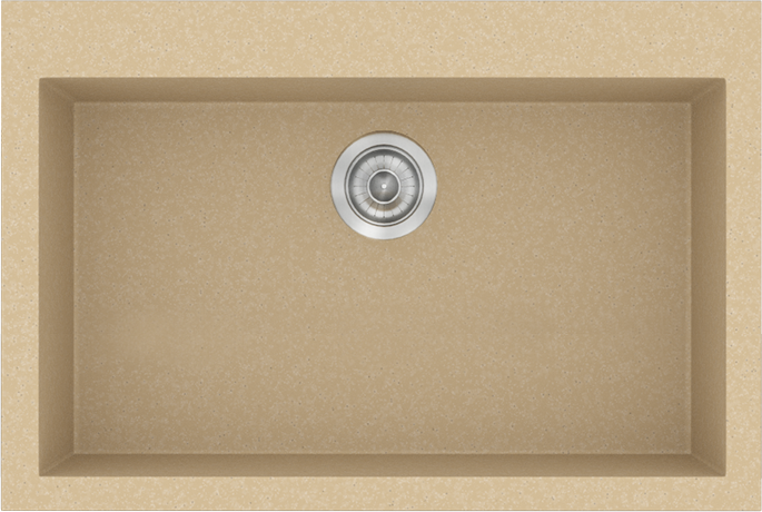 Sanitec Νεροχύτης 338 Classic 70×50 338-45-Granite-Cappuccino
