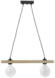 Ράγα μοντέρνο φωτιστικό Ε/27 RAGA 2L CABLE WOOD Heronia 31-1220