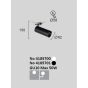 Σποτ Χωνευτό  1xGU10 150xØ62mm Κοπή Ø58mm Μαύρο Viokef Reeds 4185701