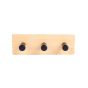 Κρεμάστρα Επιτοίχα Μεταλλική 3 Θέσεων 15x3,8x5cm Estia Home Art Bamboo Essentials 02-12809