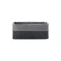 Καλάθι Οργάνωσης 24,5x15x10cm Μαύρο με Επένδυση Estia Home Art Bamboo Essentials 02-19686