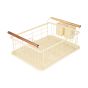 Πιατοθήκη Μεταλλική με Ξύλινες Λαβές Estia Home Art Ivory 01-24925