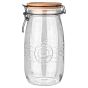 Δοχείο Αποθήκευσης Γυάλινο 2000ml με Καπάκι Κλιπ Estia Home Art Allure 01-23928