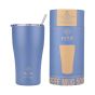 Θερμός Coffee Mug 500ml Estia Home Art Save the Aegean Denim Blue 01-23188