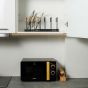 Φούρνος Μικροκυμάτων Μαύρος 700w 20lt  Estia Home Art Oak 06-25915