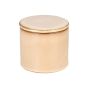 Δοχείο Κεραμικό για Βαμβάκι 8.5x8.5x9cm Μπεζ Estia Home Art Satin 02-27780