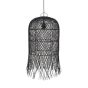 ΦΩΤΙΣΤΙΚΟ ΚΡΕΜΑΣΤΟ ΜΟΝΟΦΩΤΟ Ε27 MAX 60W H610XD330mmRATTAN ΜΑΥΡΟ ARTE ILLUMINA KAI Eurolamp 144-33027