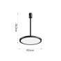 Φωτιστικό LED 15W 3000K για Chandler Track σε μαύρη απόχρωση D:20,5mx28,3cm 13C-00081