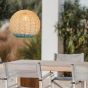 ΦΩΤΙΣΤΙΚΟ ΚΡΕΜΑΣΤΟ ΜΟΝΟΦΩΤΟ Ε27 D500 RATTAN ΑΣΠΡΟ ΓΑΛΑΖΙΟ ARTE ILLUMINA KAI Eurolamp 144-33031