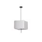 ΦΩΤΙΣΤΙΚΟ ΚΡΕΜΑΣΤΟ ΥΦΑΣΜΑ 1XΕ27 ΜΑΧ 15W 480ΧH900mm ΜΠΕΖ ARTE ILLUMINA TOSCANY Eurolamp 144-33065