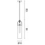 ΦΩΤΙΣΤΙΚΟ ΚΡΕΜΑΣΤΟ Φ10X40 1XE14 Max 7W ΔΙΑΦΑΝΟ/ΧΡΥΣΟ ARTE ILLUMINA CALLIOPE Eurolamp 144-40012