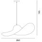 ARTE ILLUMINA ΦΩΤΙΣΤΙΚΟ ΚΡΕΜΑΣΤΟ ΚΑΠΕΛΟ Ε27 60X140 ΓΚΡΙ Eurolamp 144-46002