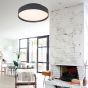 ΠΛΑΦΟΝΙΕΡΑ LED 80W Φ800X110 3000Κ ΜΑΥΡΗ MOONLIGHT ARTE ILLUMINA Eurolamp 144-51005