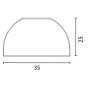 ΠΛΑΦΟΝΙΕΡΑ LED 20W ΜΑΥΡΟ Φ35*H20CM 3 CCT MOONLIGHT ARTE ILLUMINA Eurolamp 144-51016