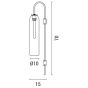 ΑΠΛΙΚΑ ΤΟΙΧΟΥ 1XE14  Max 10W10X70 ΠΡΑΣΙΝΟ/ΧΡΥΣΟ ARTE ILLUMINA CALLIOPE Eurolamp 144-56001