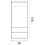 ARTE ILLUMINA ARTE ILLUMINA ΑΠΛΙΚΑ ΤΟΙΧΟΥ LED 5W 90X40X185 3000K IP54 ΜΑΥΡΗ PRO Eurolamp 145-20221