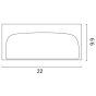 ΑΠΛΙΚΑ ΤΟΙΧΟΥ LM03 ΟΒΑΛ E27 MAX 10W LED 220X99X100 IP54 ΓΚΡΙ PRO ARTE ILLUMINA Eurolamp 145-20232