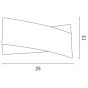ΑΠΛΙΚΑ ΤΟΙΧΟΥ LED 12W 250X120X80 3000K "XL" ΛΕΥΚΟ  ARTE ILLUMINA Eurolamp 145-22200