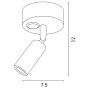 ΣΠΟΤ ΕΞΩΤΕΡΙΚΟ ΚΙΝΗΤΟ "ARISTON 1" 3W LED 3000K ΛΕΥΚΟ PLUS ARTE ILLUMINA Eurolamp 145-25210