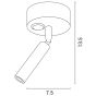 ΣΠΟΤ ΕΞΩΤΕΡΙΚΟ ΚΙΝΗΤΟ "ARISTON 2" 3W LED 3000K ΛΕΥΚΟ PLUS ARTE ILLUMINA Eurolamp 145-25212