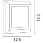 ARTE ILLUMINA ΦΩΤΙΣΤΙΚΟ ΤΟΙΧΟΥ SLIM LED 3W IP65 230V 3000K 125X125mm ΓΚΡΙ PRO Eurolamp 145-52006