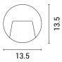 ΦΩΤΙΣΤΙΚΟ ΤΟΙΧΟΥ SLIM LED 3W IP65 230V 3000K Φ135mm ΓΡΑΦΙΤΗΣ PRO ARTE ILLUMINA Eurolamp 145-52016