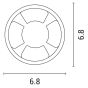 ΦΩΤΙΣΤΙΚΟ ΔΑΠΕΔΟΥ ΕΞΩΤΕΡΙΚΟ 4F LED 3W IP65 12V Φ68X24mm ΜΑΥΡΟ PRO ARTE ILLUMINA Eurolamp 145-52521