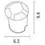 ΦΩΤΙΣΤΙΚΟ ΔΑΠΕΔΟΥ ΕΞΩΤΕΡΙΚΟ 4F LED 3W IP65 85-265V Φ62mm ΜΑΥΡΟ PRO ARTE ILLUMINA Eurolamp 145-52554