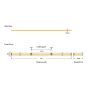 Ταινία Led IP44 Cob 5m 12w 24V 3000K 480lm/m Eurolamp Pro 145-72022