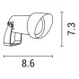 ΣΠOT ΚΗΠΟΥ ΠΛΑΣΤΙΚΟ ΜΕ ΚΑΛΥΠΤΡΟ GU10 IP54 230V Φ95X100 ΜΑΥΡΟ ARTE ILLUMINA Eurolamp 145-82027