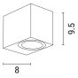 ΑΠΛΙΚΑ ΤΟΙΧΟΥ DOWN ΤΕΤΡΑΓΩΝΗ GU10 IP54 ΜΑΥΡΗ ARTE ILLUMINA Eurolamp 145-82071