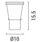 ARTE ILLUMINA ΣΠΟΤ ΚΗΠΟΥ ΜΕΤΑΛΛΙΚΟ GU10 IP65 230V ΜΑΥΡΟ Eurolamp 147-68411