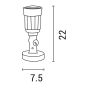 ΣΠOT ΤΟΙΧΟΥ ΠΛΑΣΤΙΚΟ MONΟ PAR38 ARTE ILLUMINA Eurolamp 147-68902