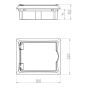 ΠΙΝΑΚΑΣ ΧΩΝΕΥΤΟΣ ΠΛΑΣΤΙΚΟΣ ECONOMIC 1X8 IP 40 (PE+N) Eurolamp 151-25031