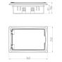 ΠΙΝΑΚΑΣ ΧΩΝΕΥΤΟΣ ΠΛΑΣΤΙΚΟΣ ECONOMIC 1X12 IP 40 (PE+N) Eurolamp 151-25032