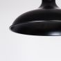 ΣΚΙΑΔΑ ΜΕΤΑΛΛΙΚΗ Φ360 ΜΑΥΡΗ "ΣΥΡΟΣ'' ARTE ILLUMINA SIROS Eurolamp 153-56202