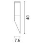 ΑΠΛΙΚΑ ΙΝΟΧ ΣΕΙΡΑ 40cm "XIOS" E27 ARTE ILLUMINA Eurolamp 154-56020