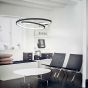 Φωτιστικό Κρεμαστό Ø800x240xΗ2240mm Led Dimmable 55w 3000K 6100lm Brushed Brass Ideal Lux Oz SP D80 Dali 304595