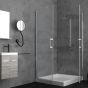 Καμπίνα Ντουζιέρας Μ70xΠ90xY190cm Κρύσταλλο Easy Clean 6mm 2 Ανοιγόμενα Μέρη Orabella Door Asymmetrical 30147