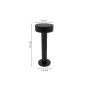 Rechargeable LED 2W 3CCT Touch Table Lamp Black D:22x9cm 3053-Black